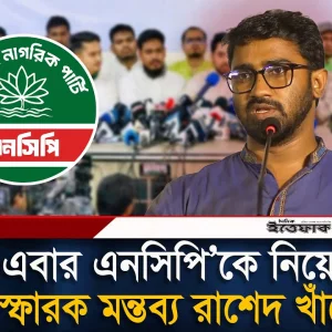 এনসিপির সাংগঠনিক কার্যক্রম নিয়ে রাশেদ খাঁনের বি/স্ফো/রক মন্তব্য