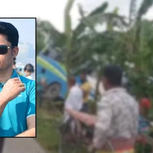 ফরিদপুরে বাসচাপায় ইউপি সচিব নিহত