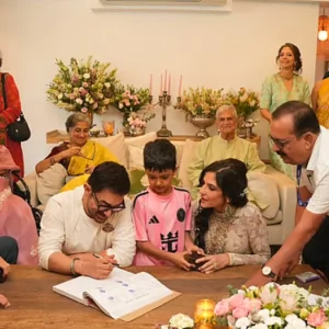 তিন সন্তানের উপস্থিতিতে আমির খানের ৩ নম্বর বিয়ে সম্পন্ন