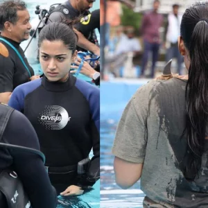 ২০ ঘণ্টা পানির নিচে থেকে নতুন রেকর্ড গড়লেন রাশমিকা