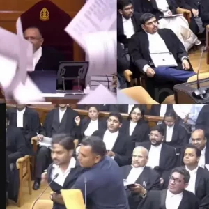 ভারতের সুপ্রিম কোর্টে বিচারককে গালিগালাজ ও নথিপত্র ছুড়ে ফেললেন আবেদনকারী