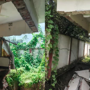 অফিস কার্যক্রম চালুর আগেই ধসে পড়ল ৬৬ লাখ টাকা ব্যয়ে নির্মিত ভবনের একাংশ