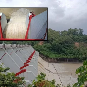 ৬ ইঞ্চি করে খুলে দেওয়া হলো কাপ্তাই বাঁধের ১৬টি গেট