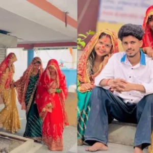 তিন বোন মিলে বিয়ে করলেন এক যুবককে, ভাইরাল ভিডিও ঘিরে বিতর্ক