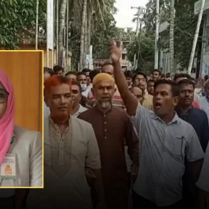রাজশাহীতে বিএনপি নেতাকর্মীদের বিক্ষোভের মুখে ইউএনওকে বদলি 
