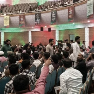 জুলাই গণঅভ্যুত্থান অনুষ্ঠান বয়কট করে অডিটোরিয়াম ত্যাগ করলেন এনসিপি নেতারা