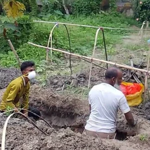 গাইবান্ধায় দাফনের তিন মাস পর কবর থেকে বৃদ্ধের মরদেহ উত্তোলন