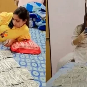 টাকার বিছানায় শুয়ে ভাইরাল এই তরুণী, এতো টাকার নেপথ্যে কী?