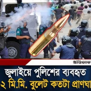 জুলাই অভ্যুত্থান দ'মনে যে প্রা'ণঘা'তী বু'লেট ব্যবহার করে পুলিশ