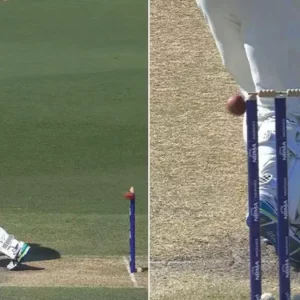 স্টাম্পে লাগলো বল, বেল না পড়ায় বেঁচে গেলেন গ্রিন 