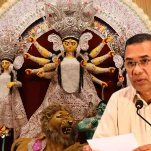 ‘ধর্ম যার যার-নিরাপত্তা পাবার অধিকার সবার, নিশ্চিন্তে দুর্গাপূজা উদযাপন করুন’