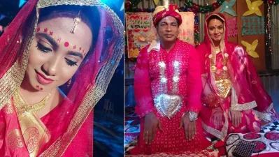 &lsquo;নায়ক&rsquo; নাটকের একটি দৃশ্যে মোশারফ-জুঁই। ছবি: সংগৃহীত