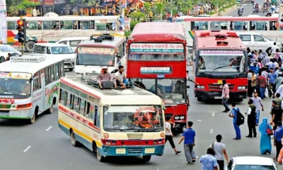 রাজধানীতে বাস চলাচল