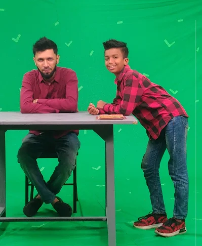 তবীব মাহমুদ ও শুভ্র রানা। ছবি: সংগৃহীত