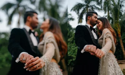 বিদ্যা সিনহা মিম ও তার হবু বর সনি পোদ্দার। ছবি: সংগৃহীত