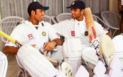 ভারতীয় ক্রিকেটের দুই কিংবদ্বন্তী ভিভিএস লক্ষ্মণ ও রাহুল দ্রাবিড় 