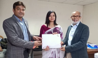 সোমবার বিকেলে চুক্তিবদ্ধ হয়েছেন এলিনা শাম্মী। ছবি: সংগৃহীত