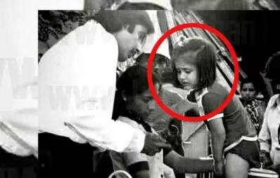 `পুকার` শুটিং সেটে কারিনা কাপুর খান ও অমিতাভ বাচ্চন। ছবি: সংগৃহীত 