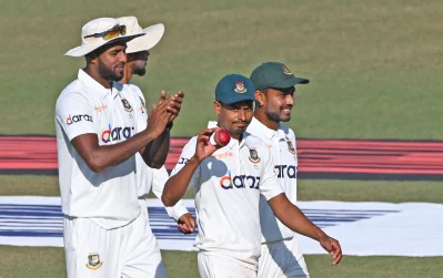 মিরপুর টেস্টে এখন পর্যন্ত বাংলাদেশের একমাত্র সফল বোলার তাইজুল ইসলাম, ফাইল ছবি