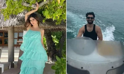 মৌনি রায় ও তার প্রেমিক। ছবি: সংগৃহীত