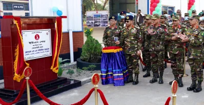 নবনির্মিত ইউএন সেড উদ্বোধন করেন সেনাপ্রধান। ছবি: আইএসপিআর