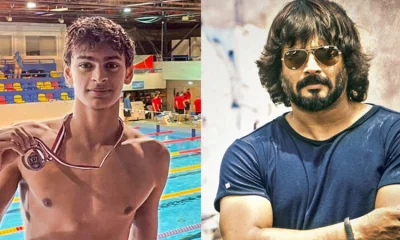 মেডেল হাতে ভেদান্ত, ও বাবা মাধবন