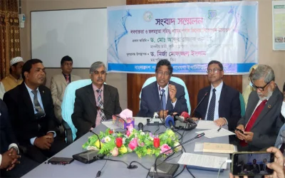 সংবাদ সম্মেলনে কৃষিমন্ত্রী।