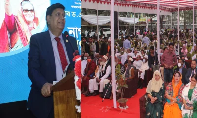 অনুষ্ঠানে বক্তব্য রাখছেন পররাষ্ট্রমন্ত্রী। ছবি: ইত্তেফাক