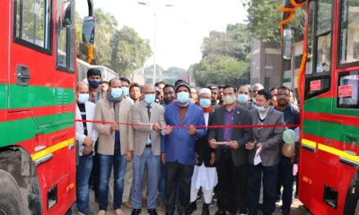 হাবিপ্রবি&rsquo;র পরিবহণ পুলে যুক্ত হলো ২টি বিআরটিসি বাস। ছবি- ইত্তেফাক 