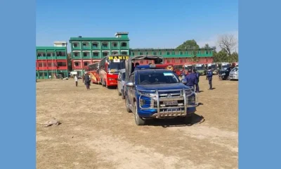  ভাসানচরে যাওয়ার উদ্দেশ্যে প্রস্তুত রোহিঙ্গাবাহী বাস 