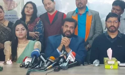 প্রেস ব্রিফিংয়ে বক্তব্য দেন ইলিয়াস কাঞ্চন। ছবি: সংগৃহীত