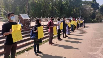 চট্টগ্রাম বিশ্ববিদ্যালয়ে শিক্ষার্থীদের অবস্থান কর্মসূচি