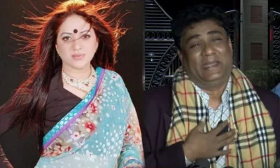 অভিনেত্রী শিমু ও তার ভাই শহিদুল ইসলাম খোকন। ছবি: সংগৃহীত