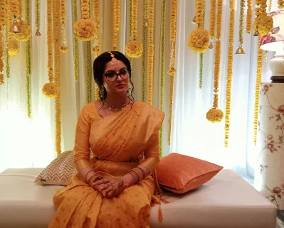 গায়ে হলুদের অনুষ্ঠান পরীমণি।