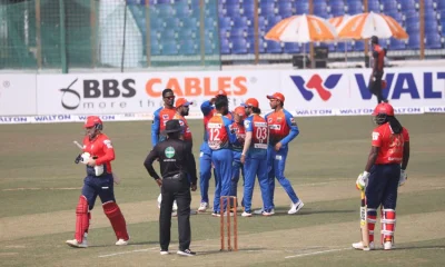 বরিশাল বনাম খুলনা ম্যাচের একটি দৃশ্য