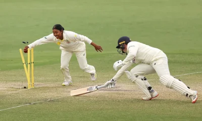 টেস্টের শেষ দিন এভাবেই রোমাঞ্চ ছড়িয়ে পড়েছিল। ছবি: গেট্টি ইমেজ