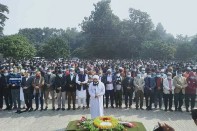 হিমেলের জানাজা। ছবি: সংগৃহীত