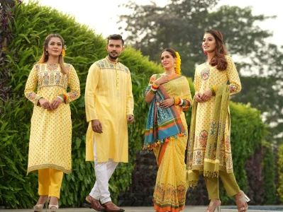 সব বয়সীদের কথা চিন্তা করেই সাজানো হয়েছে অঞ্জন&rsquo;স -এর বাসন্তী পোশাকের সম্ভার
