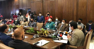 বাস রুট রেশনালাইজেশন কমিটির ২১তম সভা। ছবি: সংগৃহীত