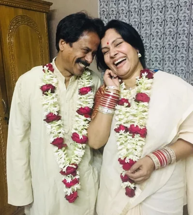 বৃন্দাবন দাস ও শাহানাজ খুশি। ছবি: সংগৃহীত