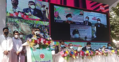 সোহরাওয়ার্দী মেডিক্যাল কলেজ হাসপাতালের অনুষ্ঠানে বক্তব্য রাখছেন স্বাস্থ্যমন্ত্রী জাহিদ মালেক। ছবি: সংগৃহীত