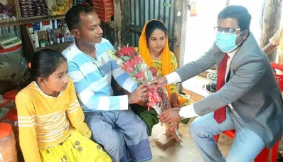 ফুলেল শুভেচ্ছায় সিক্ত সোহেল-রওশন পরিবার। 