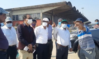 মোংলা-খুলনা রেললাইন প্রকল্প পরিদর্শনে বাংলাদেশ রেলওয়ে বিভাগের মহাপরিচালক ধীরেন্দ্র নাথ মজুমদার। ছবি- ইত্তেফাক