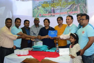 কক্সবাজার রিপোর্টার্স ইউনিটির (সিবিআরইউ) বার্ষিক ফ্যামিলি ডে তে র&zwj;্যাফেলে ড্র 