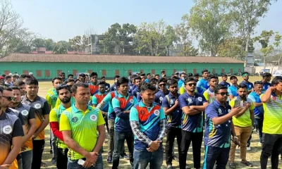 নড়িয়া উপজেলা ছাত্রলীগ ও নড়িয়া সরকারি কলেজ ছাত্রলীগ কর্তৃক আয়োজিত শহীদ শেখ রাসেল স্মৃতি ক্রিকেট টুর্নামেন্টের একাংশ। ছবি- ফেসবুক থেকে নেওয়া