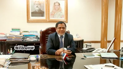 রাজউক চেয়ারম্যান এবিএম আমিন উল্লাহ নুরী। ছবি: তানভীর আহমেদ 