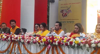 সংবাদ সম্মেলন। ছবি: ইত্তেফাক
