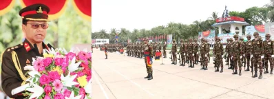 অনুষ্ঠানে বক্তব্য রাখছেন সেনাপ্রধান এস এম শফিউদ্দিন আহমেদ। ছবি: আইএসপিআর