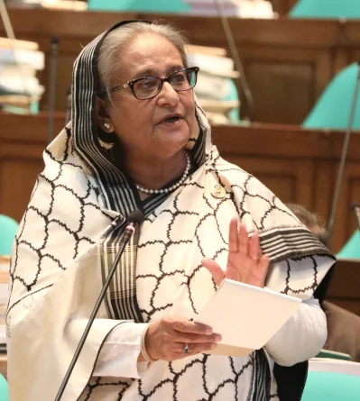 সংসদে প্রধানমন্ত্রী। ছবি: ফোকাস বাংলা