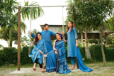 এবারের ঈদ আয়োজনে অঞ্জন&rsquo;স -এর শাড়ির ডিজাইনে রয়েছে নতুনত্ব 